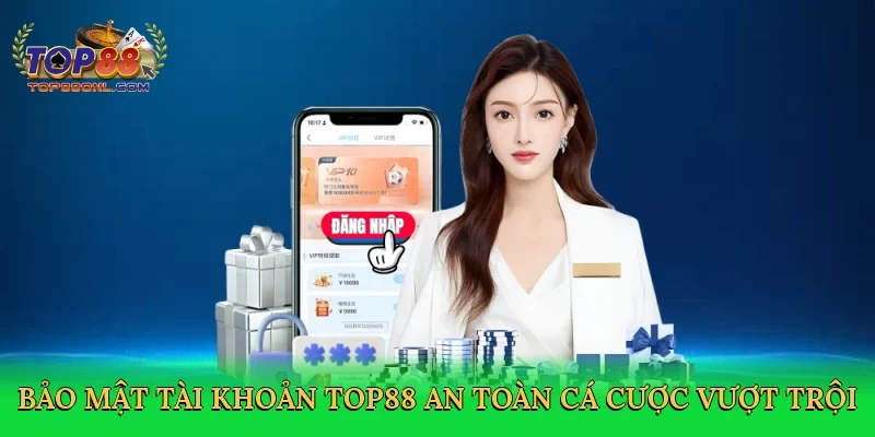Bảo mật tài khoản Top88 an toàn cá cược vượt trội
